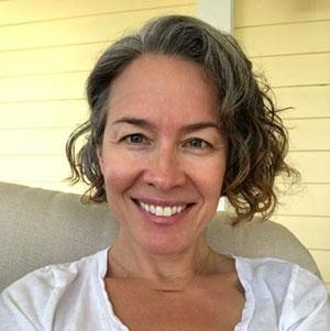 Andrea Fonda smiles at the camera