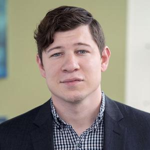 Micheal Pratt looks at the camera