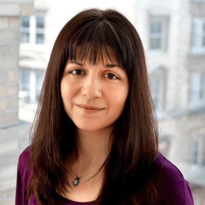 Headshot of Rachel Thomas, director of research initiatives at Human Rights Funders Network.