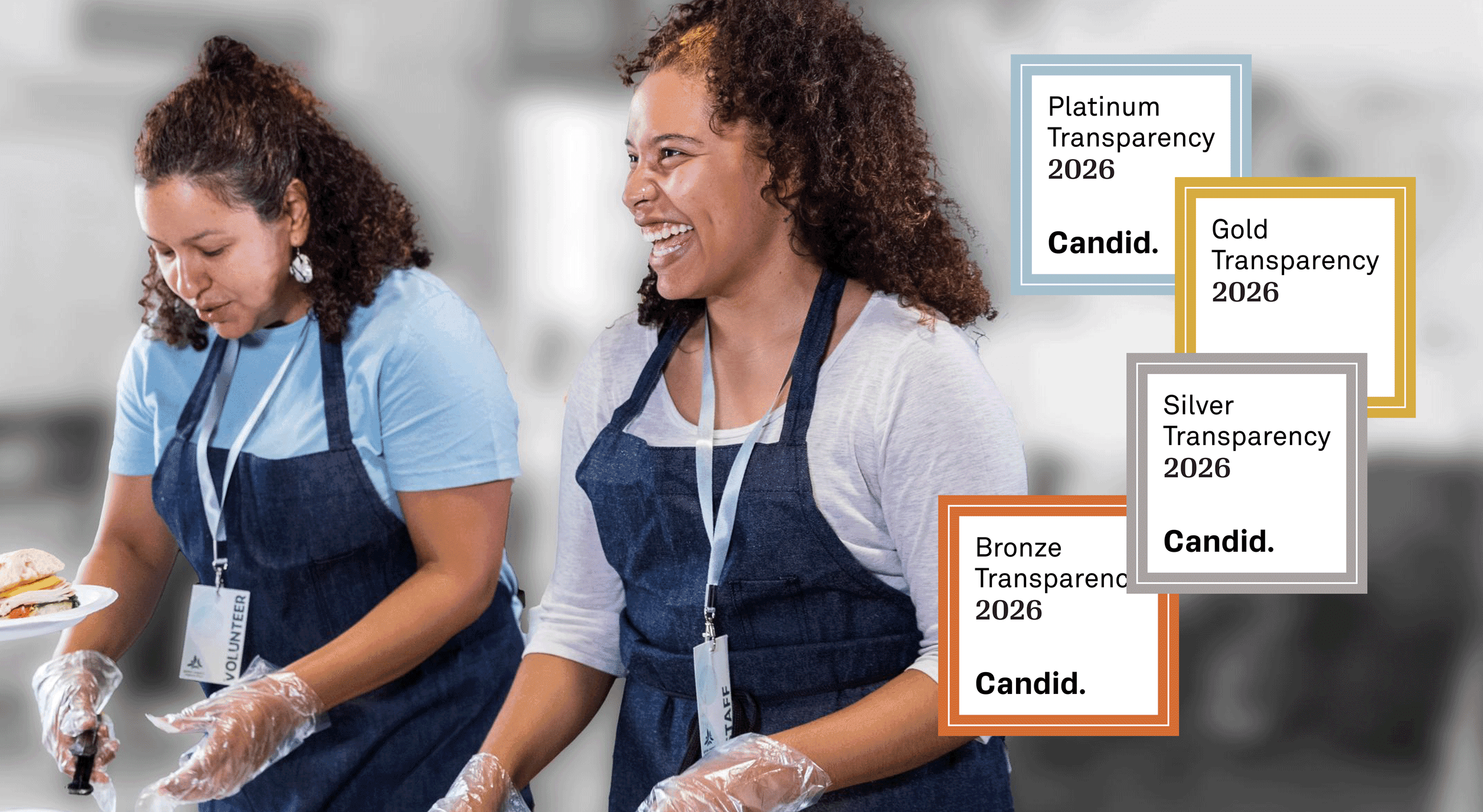 Volunteers from a nonprofit that has earned a 2026 Seal of Transparency.