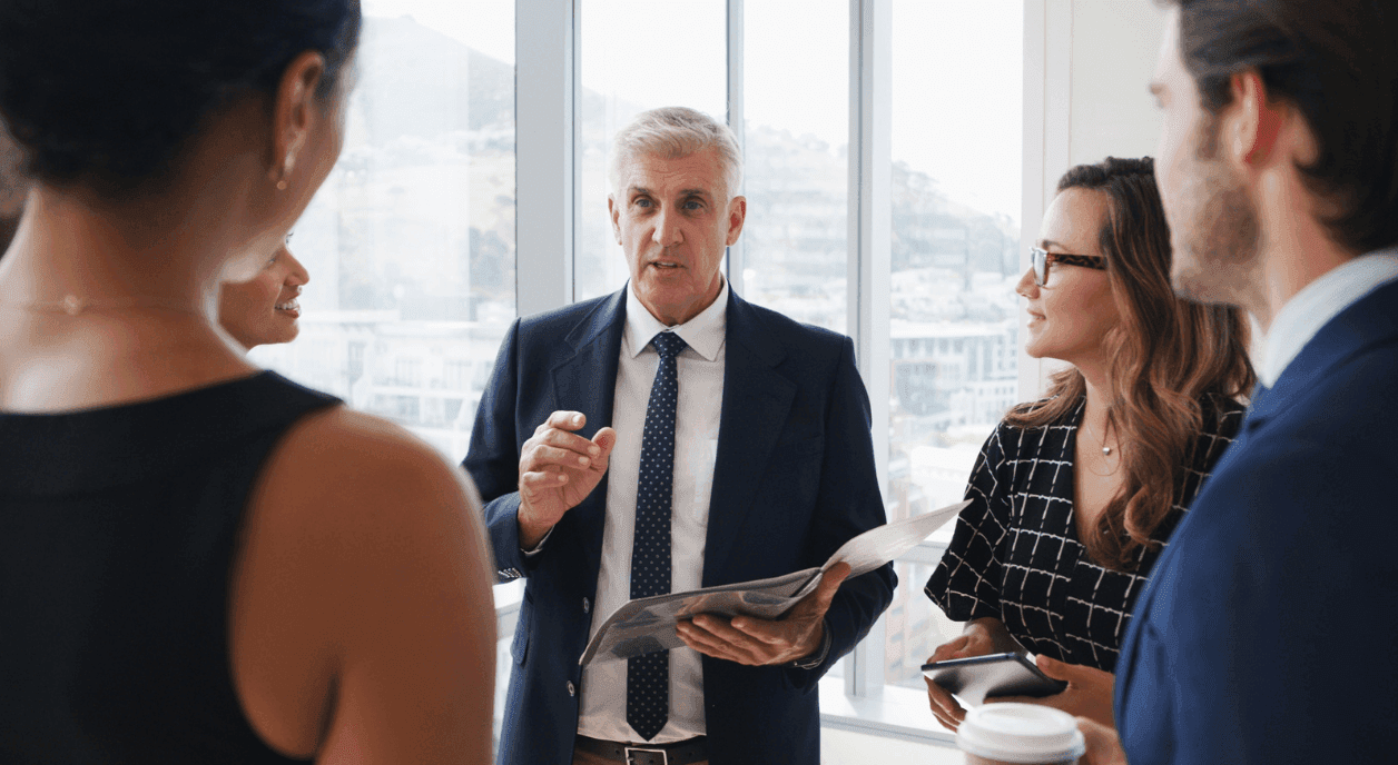 Foundation members discussing their payout rates.