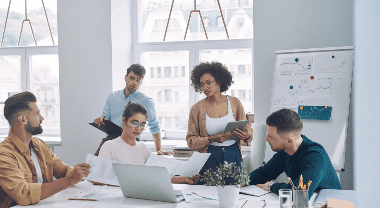 Nonprofit workers networking for intermediary funds.