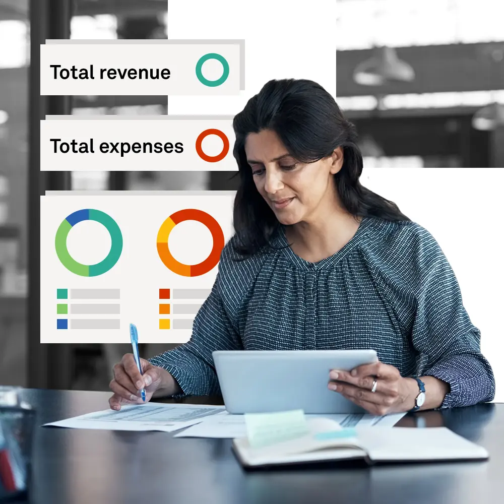 A funder looking at the total revenue and total expenses of a nonprofit.