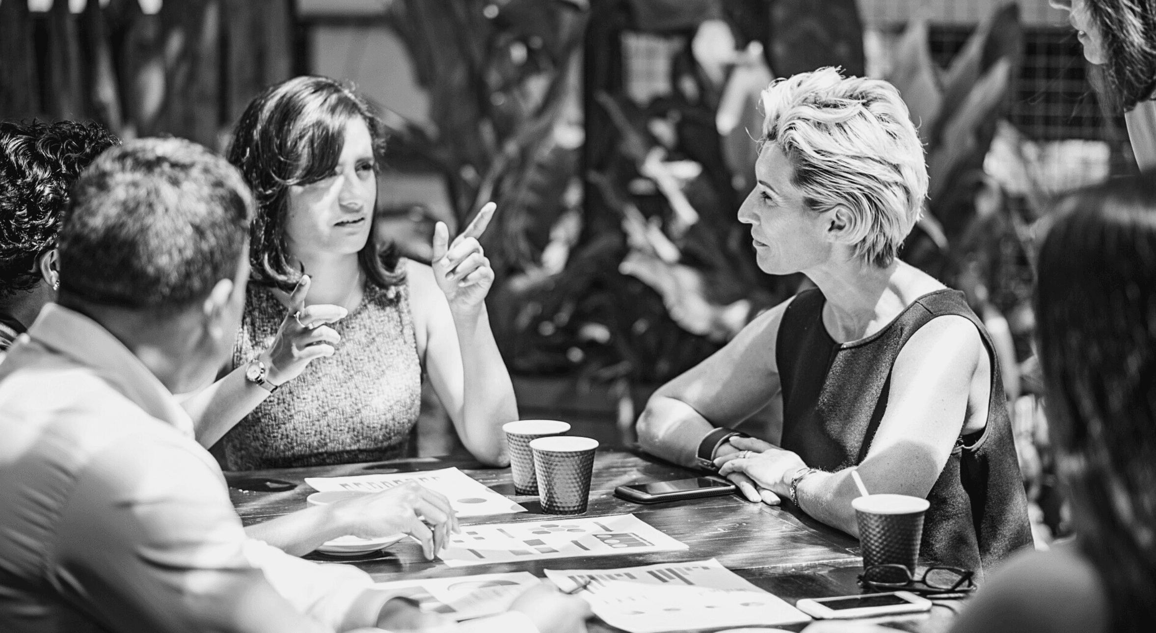 Nonprofit worker engaging with donors.