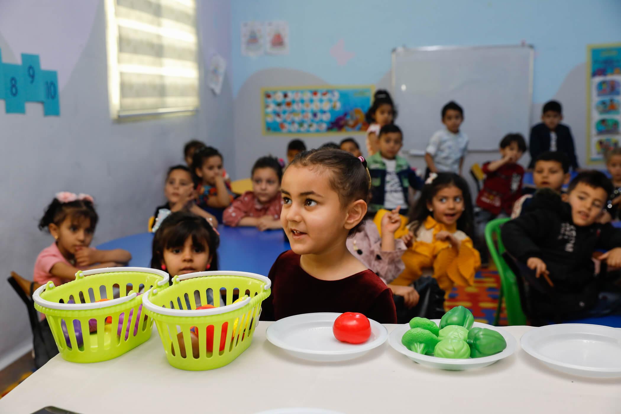 A child gets advice from a health nonprofit.